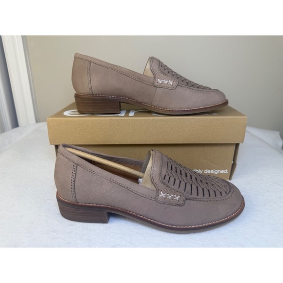 earth® Elona Casual Slip-on Round Toe Loafers Earth Elona Loafers Women\'s Size 5M‎ Taupe Leather Slip-On Comfort Shoes NIB